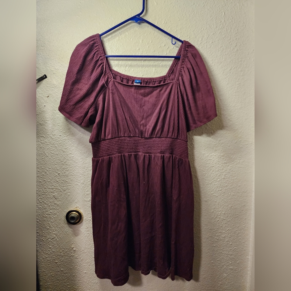 Old Navy Purple Square Neck Dress